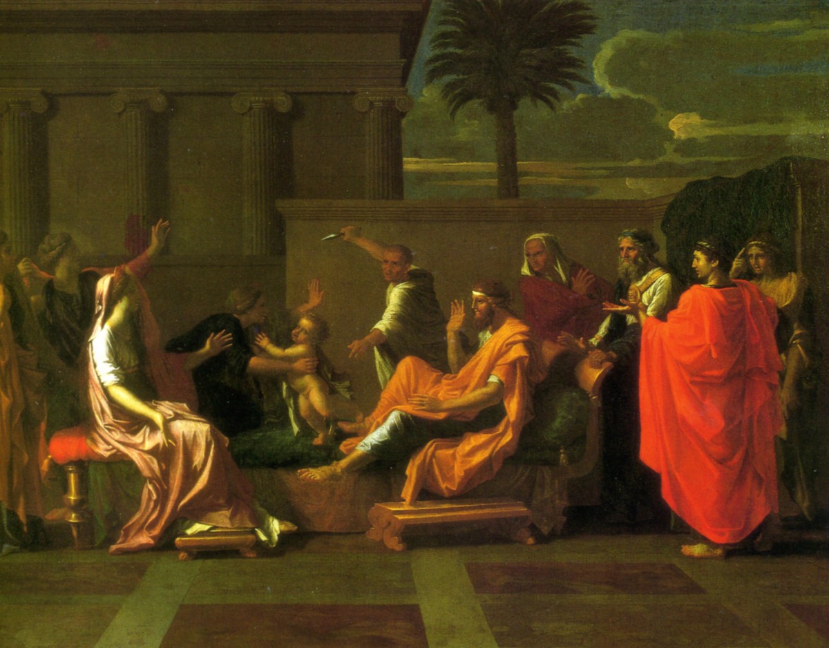1645 Nicolas Poussin Moise foulant aux pieds la couronne de Pharaon.jpg
